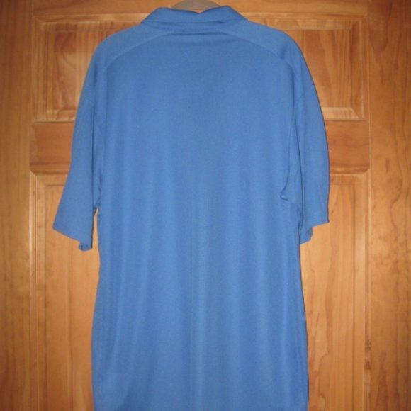 Nike Golf Dri-Fit Stay Cool Blue Polo Shirt - Picture 2 of 2